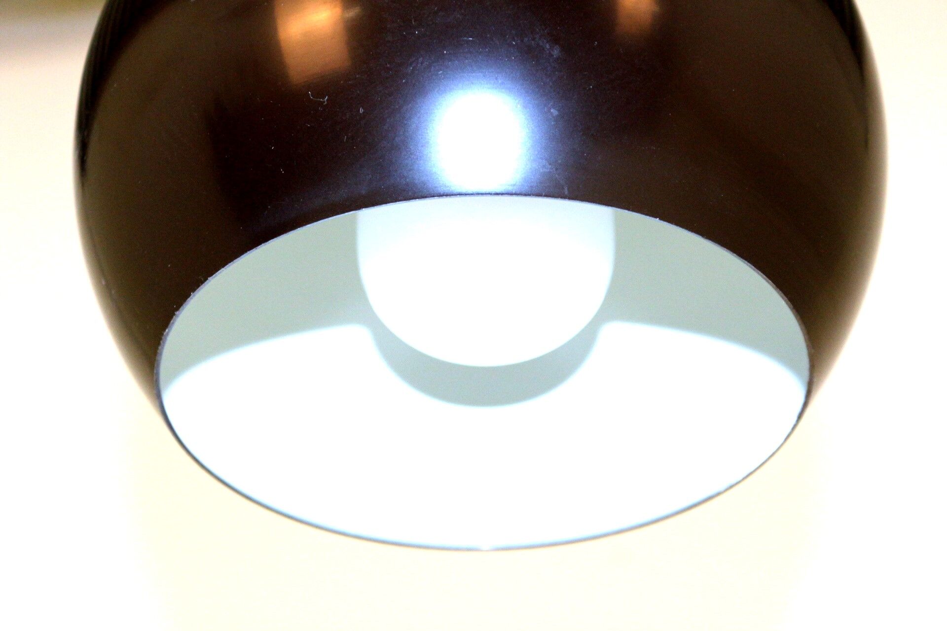 Metal spherical hanging lamp, Sweden, 1970