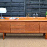 Sideboard  curved White & Newton clear teak