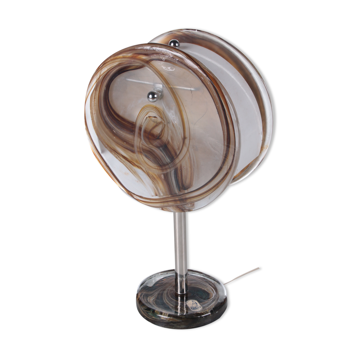 Rare beautiful French table lamp design by Jean-Pierre Alary, France.