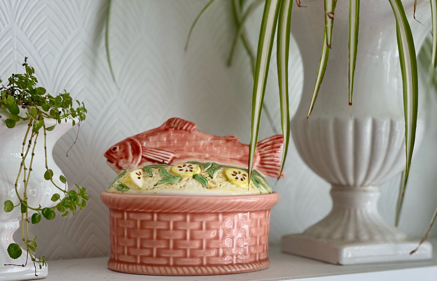 Terrine dish in slip