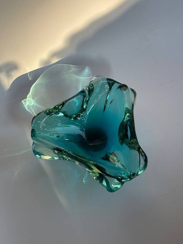 Cendrier/vide-poche en verre de Murano