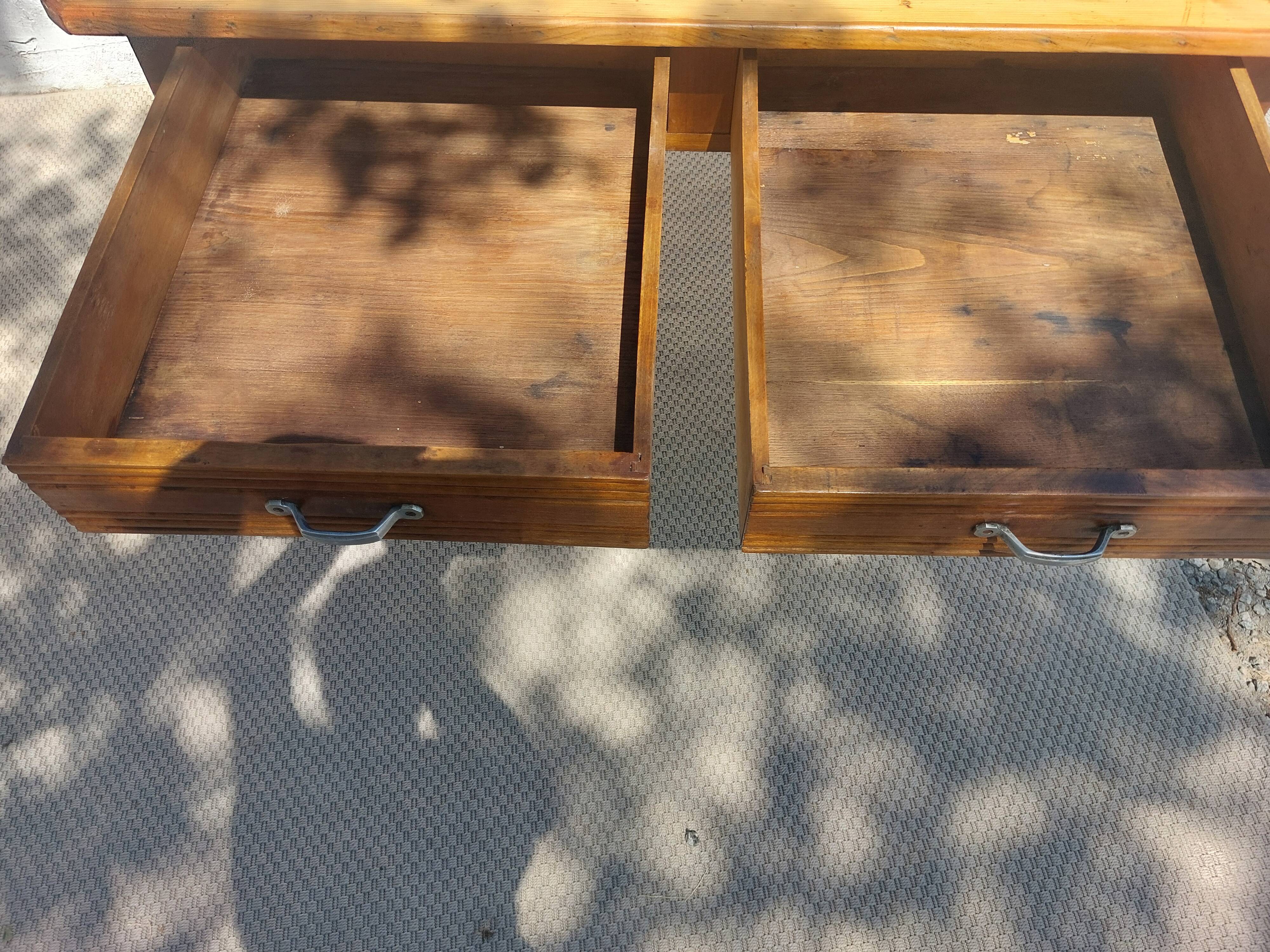 bistro table, countryside or office, 2 drawers