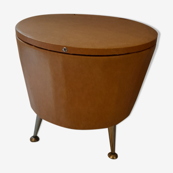 Travailleuse tabouret tripode vintage