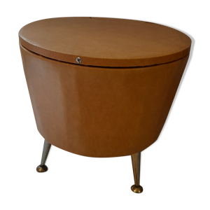 Travailleuse tabouret tripode vintage