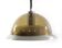 Large seventies aluminium transparent vintage pendant