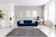 Tapis marocain moderne gris art contemporain 140x340cm