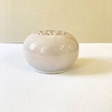 Vase with flowers in glazed ceramic