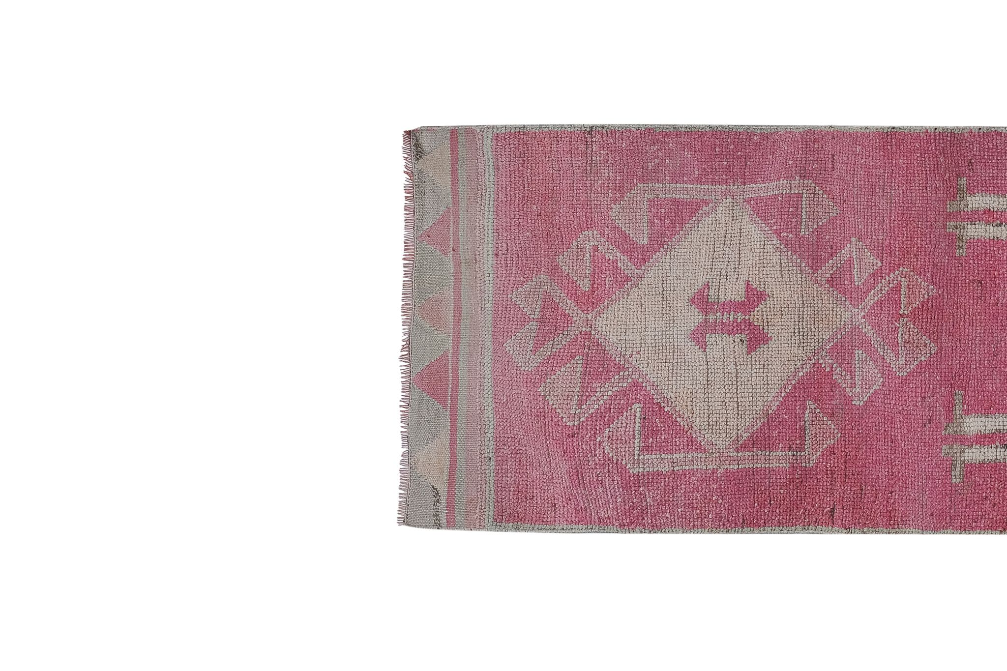 Vintage Turkish rug from Oushak, hand-woven 96x318 cm