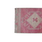 Vintage Turkish rug from Oushak, hand-woven 96x318 cm