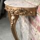 Louis XV style console in carved wood with marble top