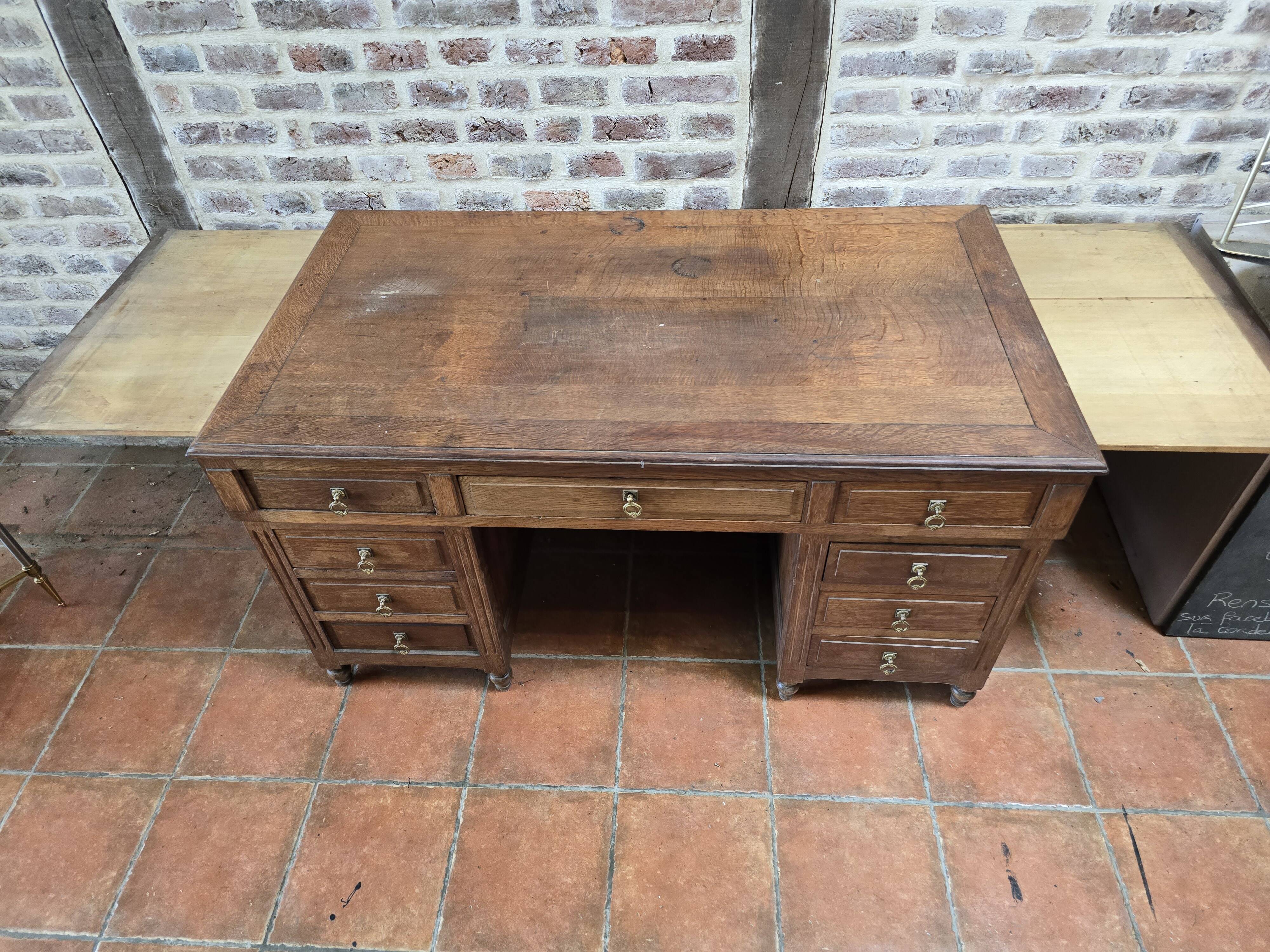 Oak minister's desk