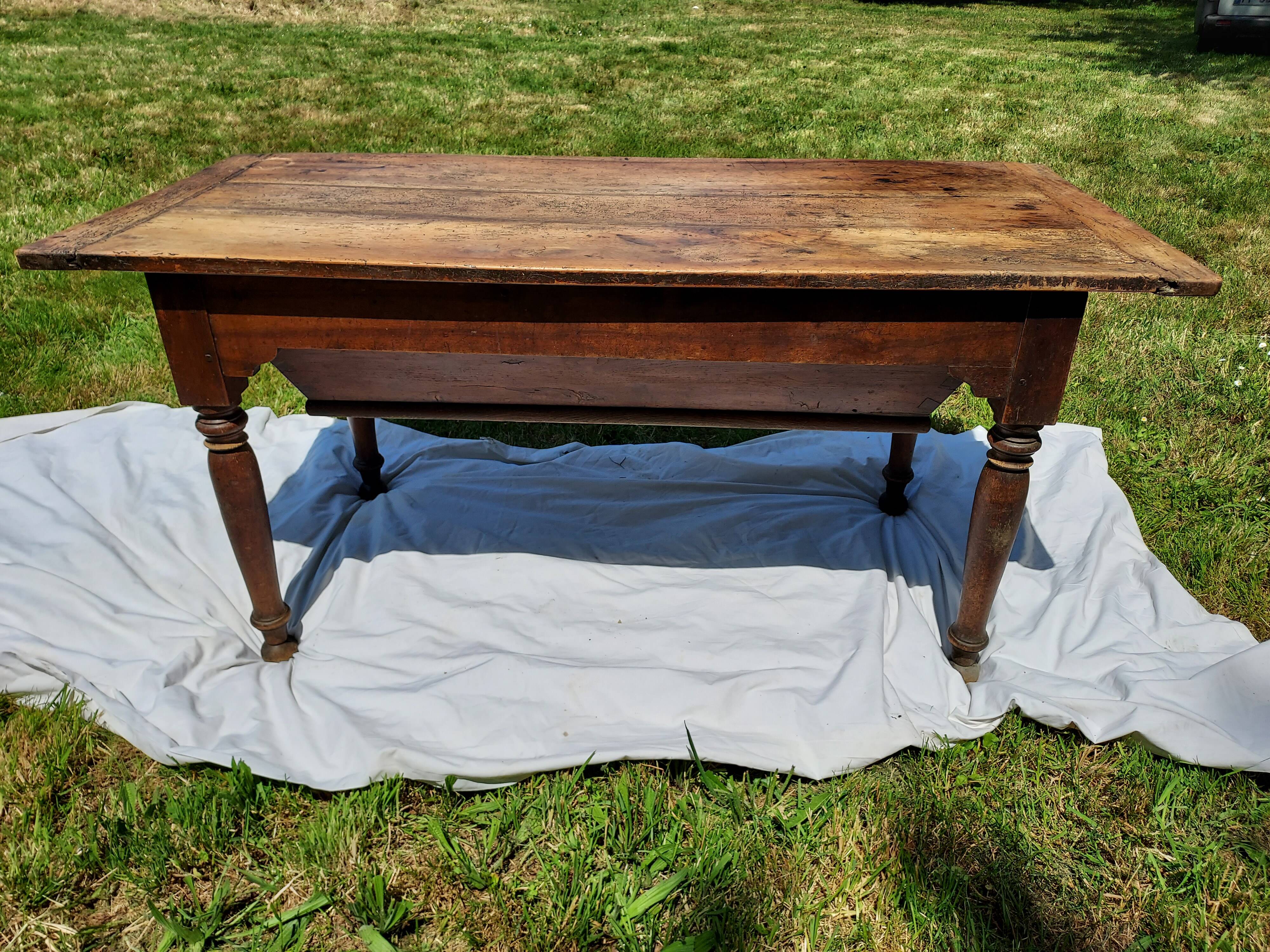Kneading table, eighteenth-century farmhouse table