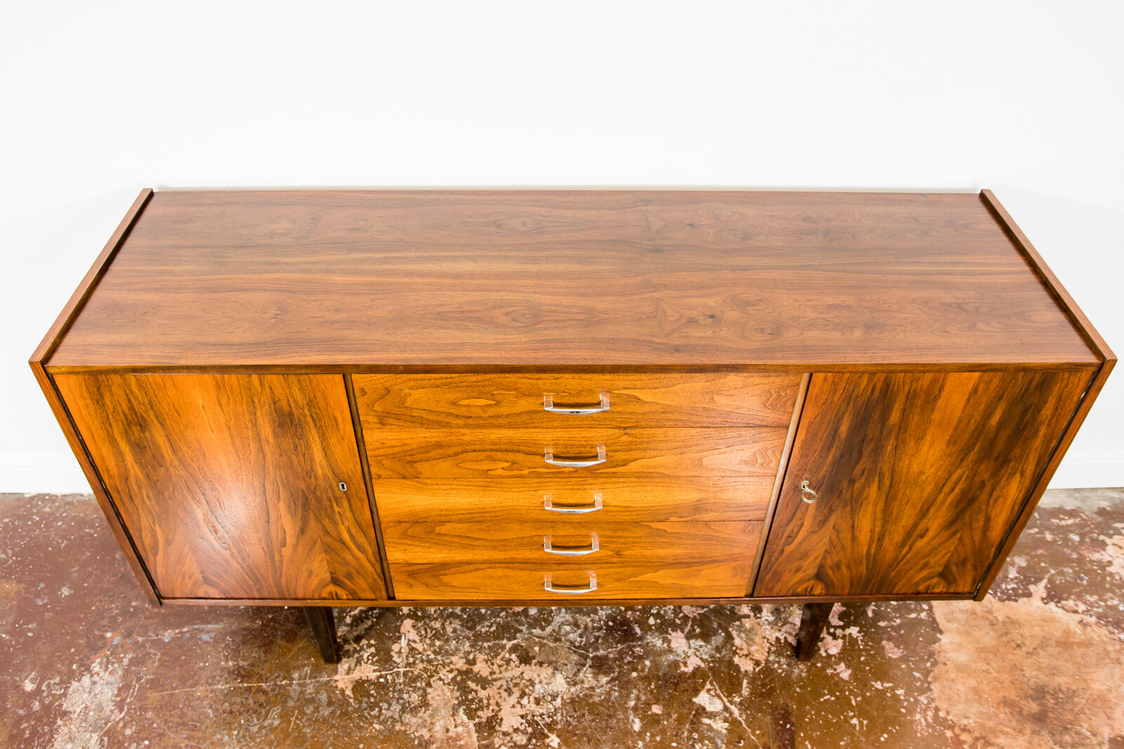 Mid century walnut sideboard, 1960s