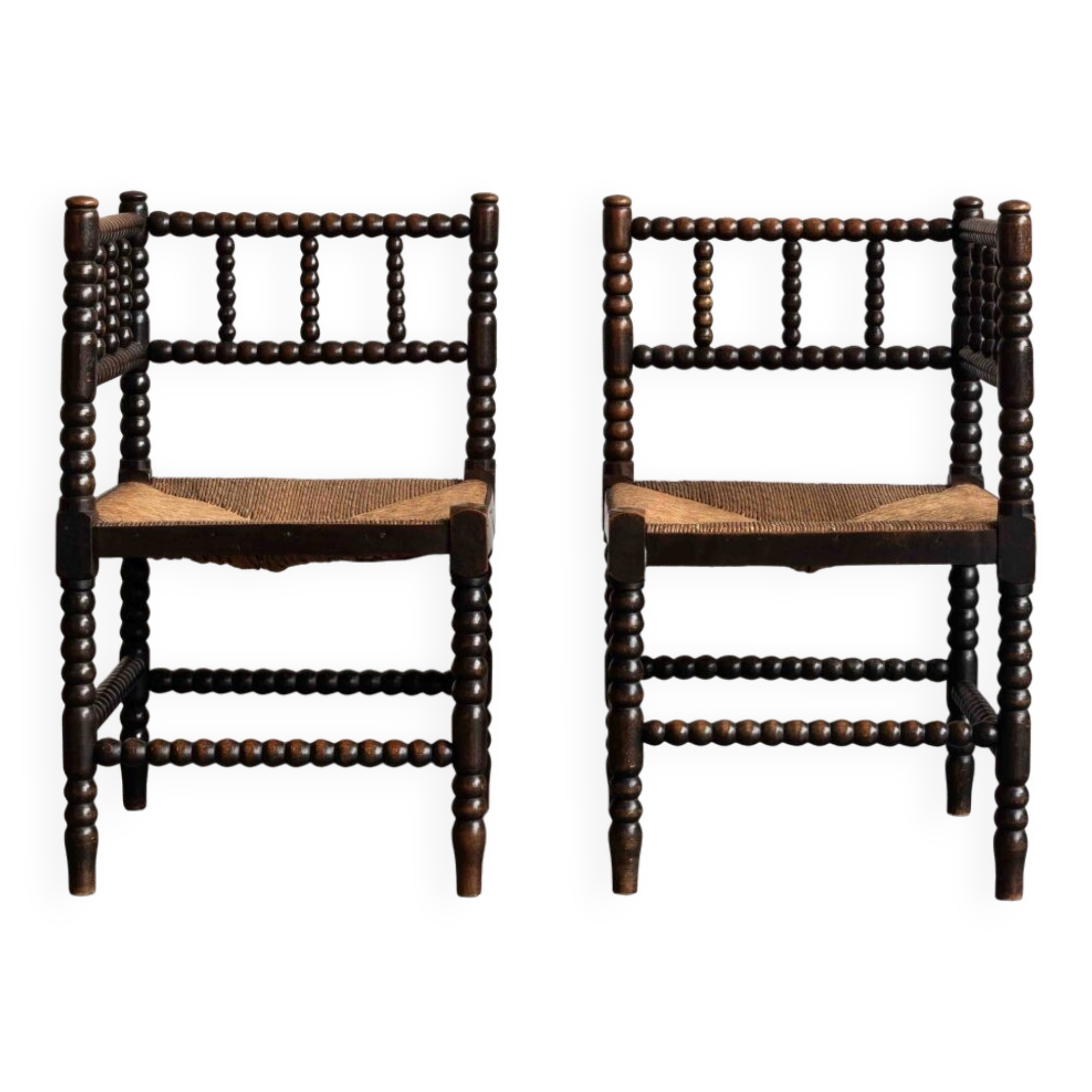 2 chaises à bobines