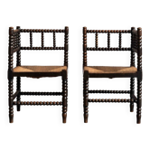 2 bobbin chairs