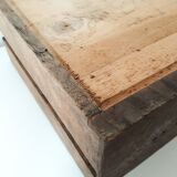 Old wooden workshop drawer