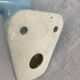 Sky-blue glazed porcelain hook