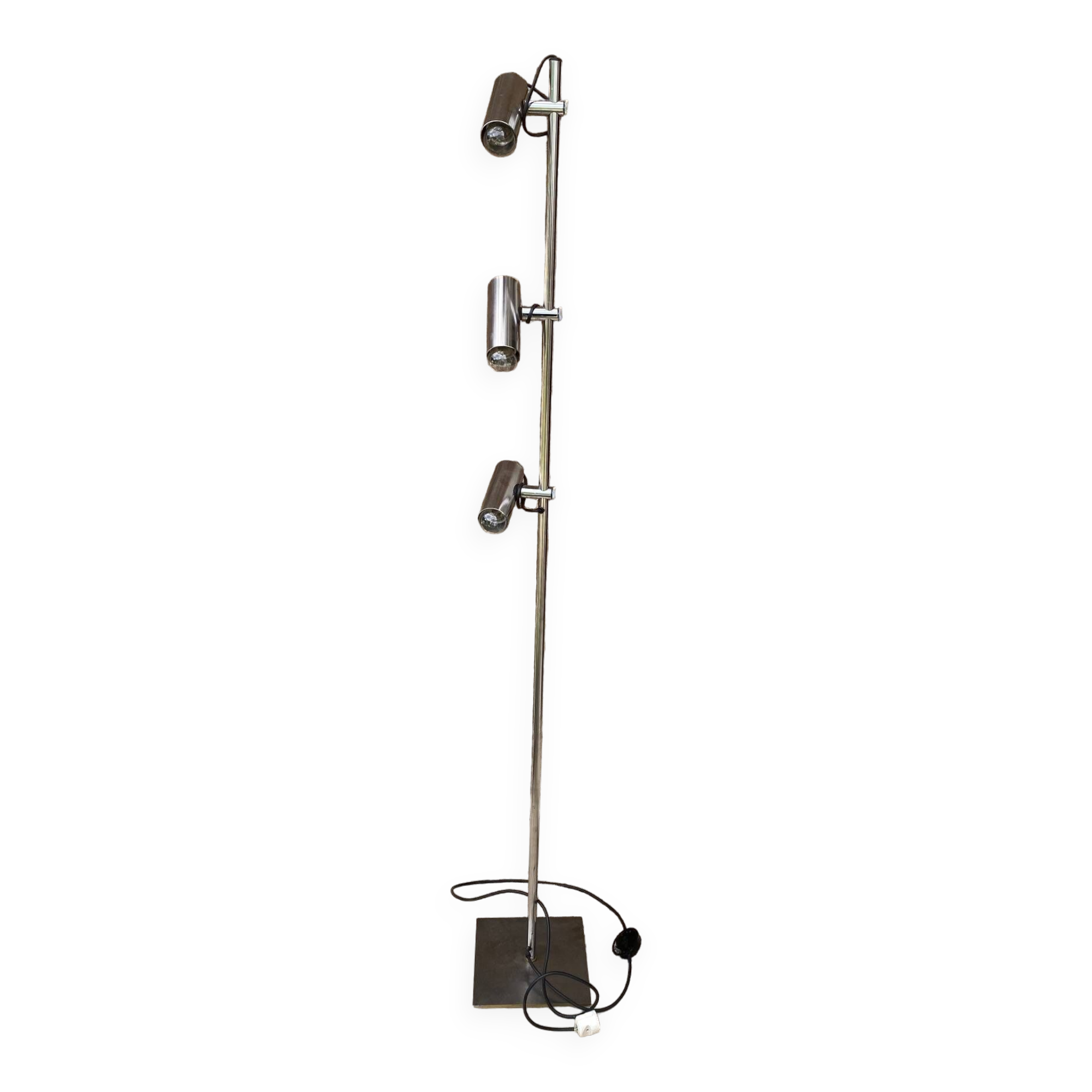 Lampadaire a 3 spots orientables annee 70