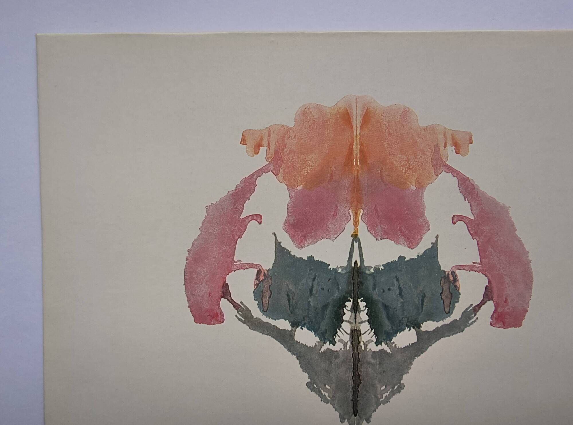 Original Rorschach test card "Card VIII" Imagination