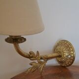 Golden foliage wall lamp