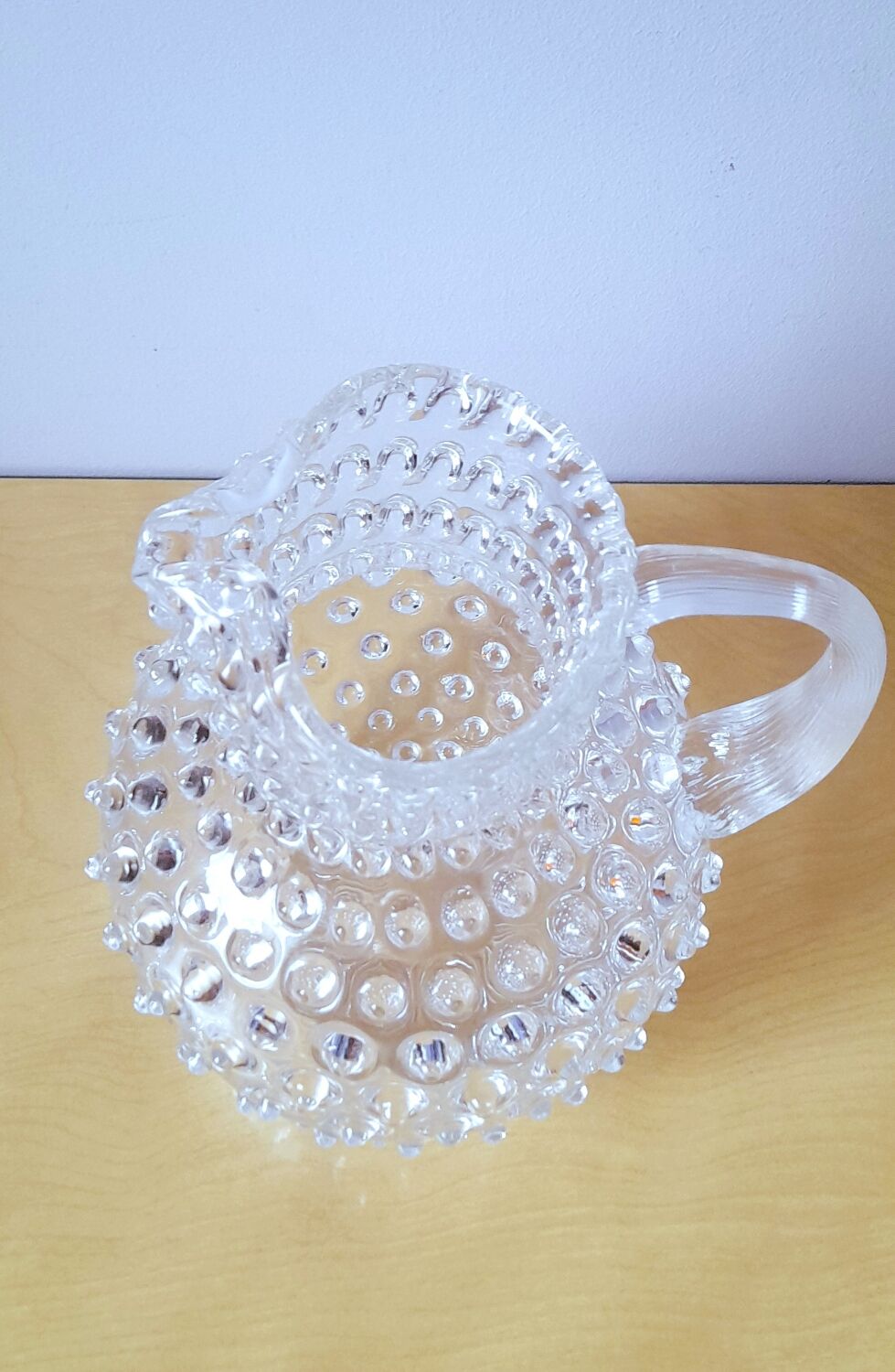 Bohemian crystal carafe with diamond tips