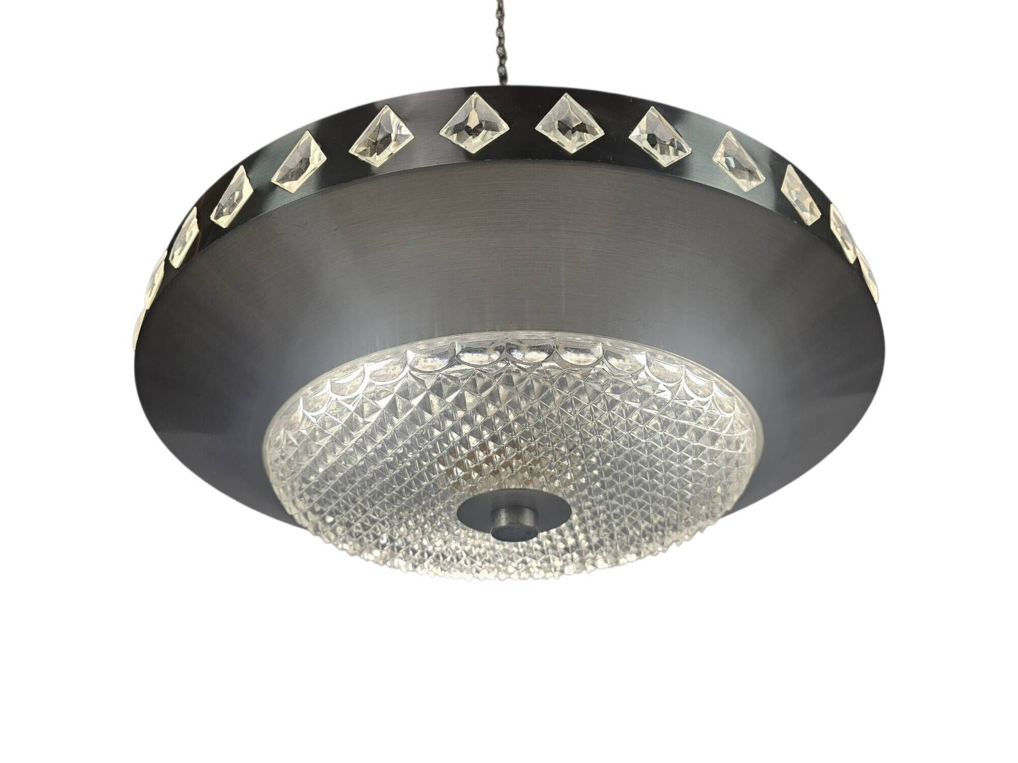 Vitrika - Orrefors - Carl Fagerlund - UFO lamp - Sweden - 1960s