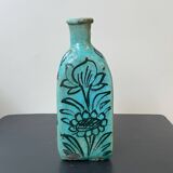 Set of 2 Turquoise Triangular Vases #1 and #2