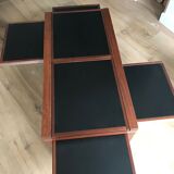 Coffee table with sliding tops