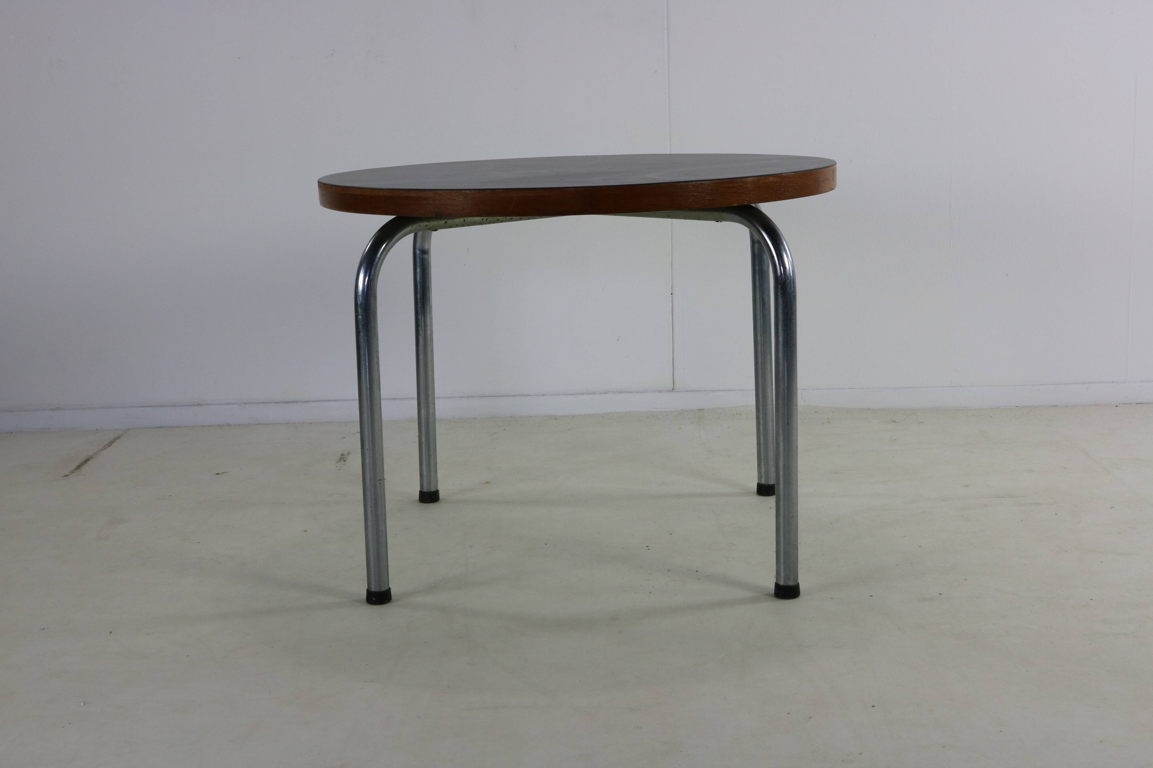 Sixties tubular chrome coffee side table