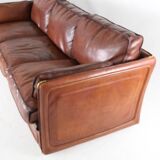 Roche Bobois 3-seater leather sofa