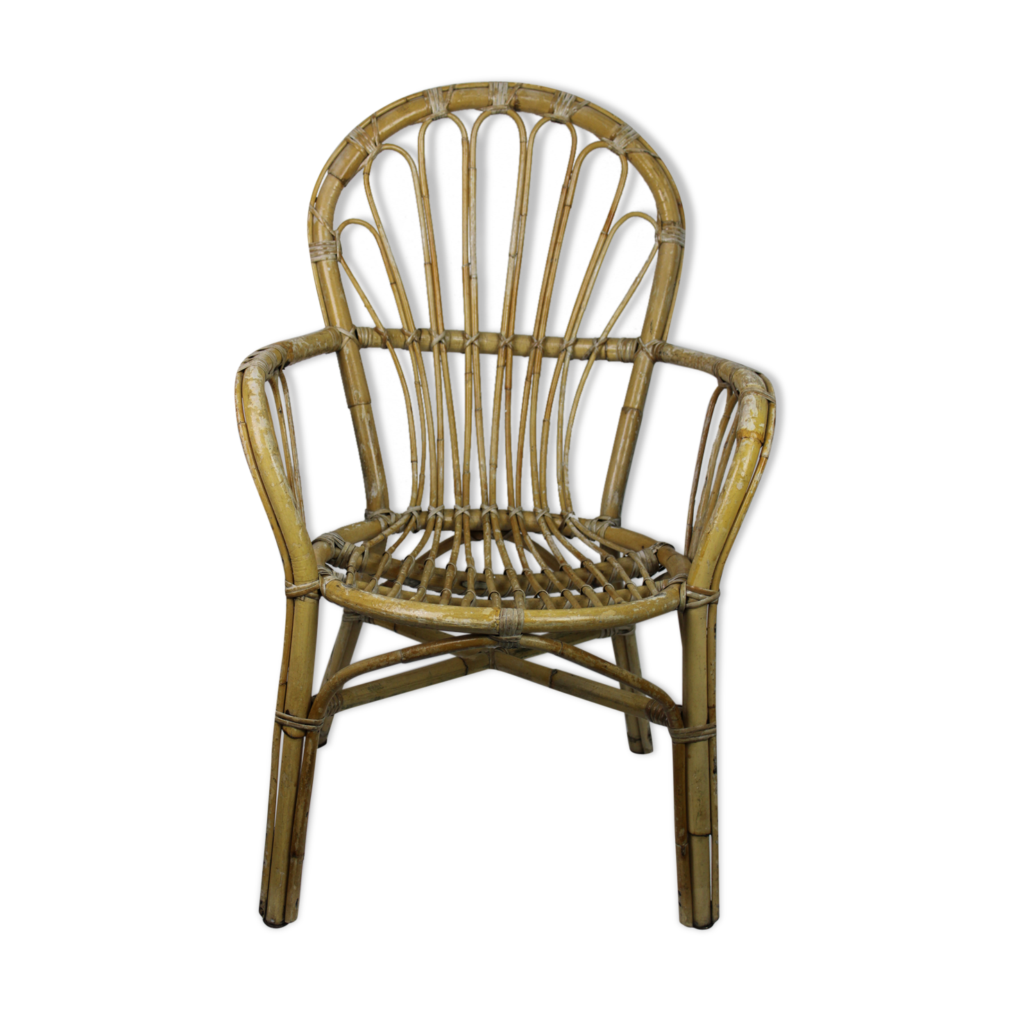 Rattan armchair