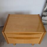 Pair of bedside tables in light wood