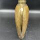 Vase, oblong shape, solid brass, bronze color, cloisonné enamel, floral decoration, flower, orange