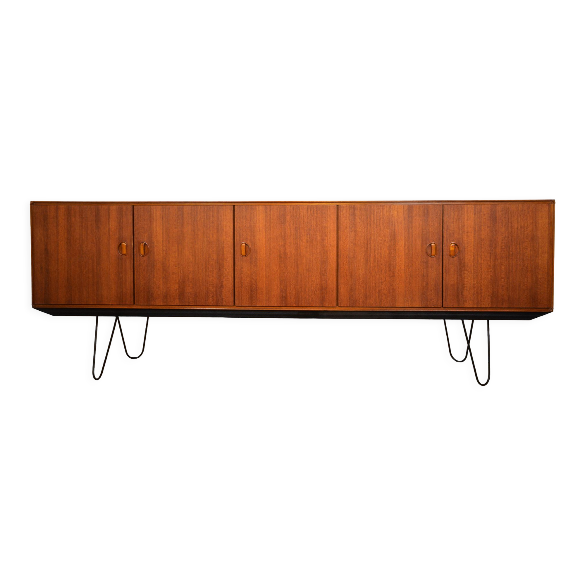Scandinavian sideboard Fristho teak and metal
