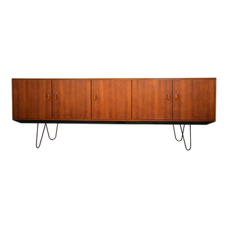 Scandinavian sideboard Fristho teak and metal