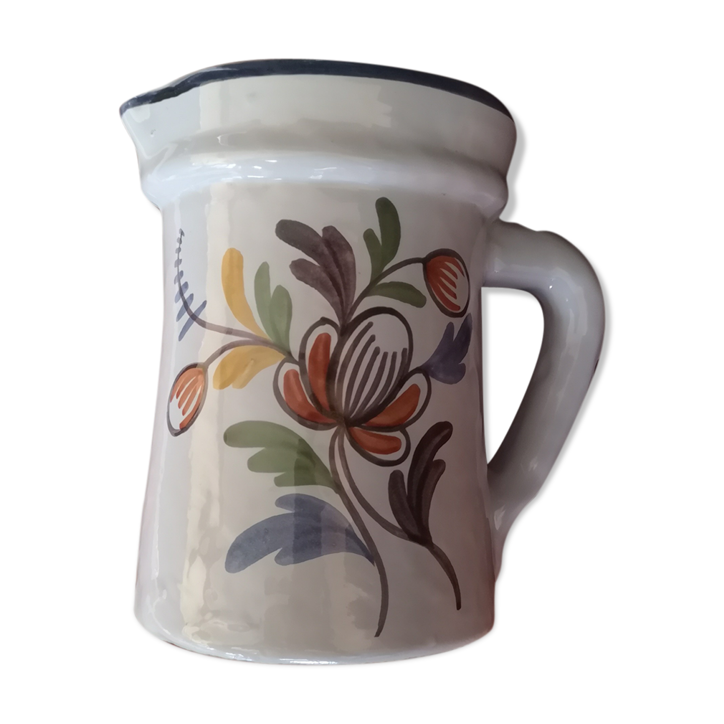 Desvres earthenware pitcher