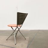 Set of postmodern folding chairs by Rutger Andersson