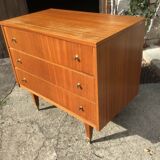 Scandinavian design commodity in vintage teak 1970
