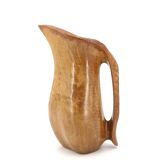 Sculptural wooden pitcher, 1960s