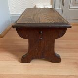 Wooden footrest stool