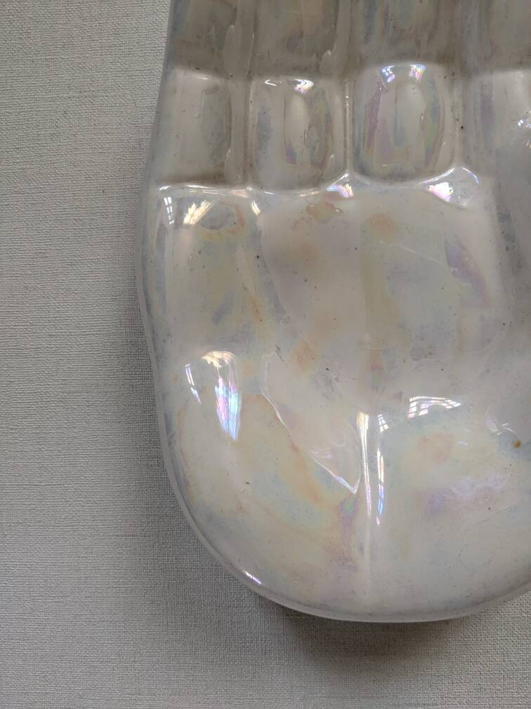 Large ceramic pocket emptier, contemporary design, 80s/90s