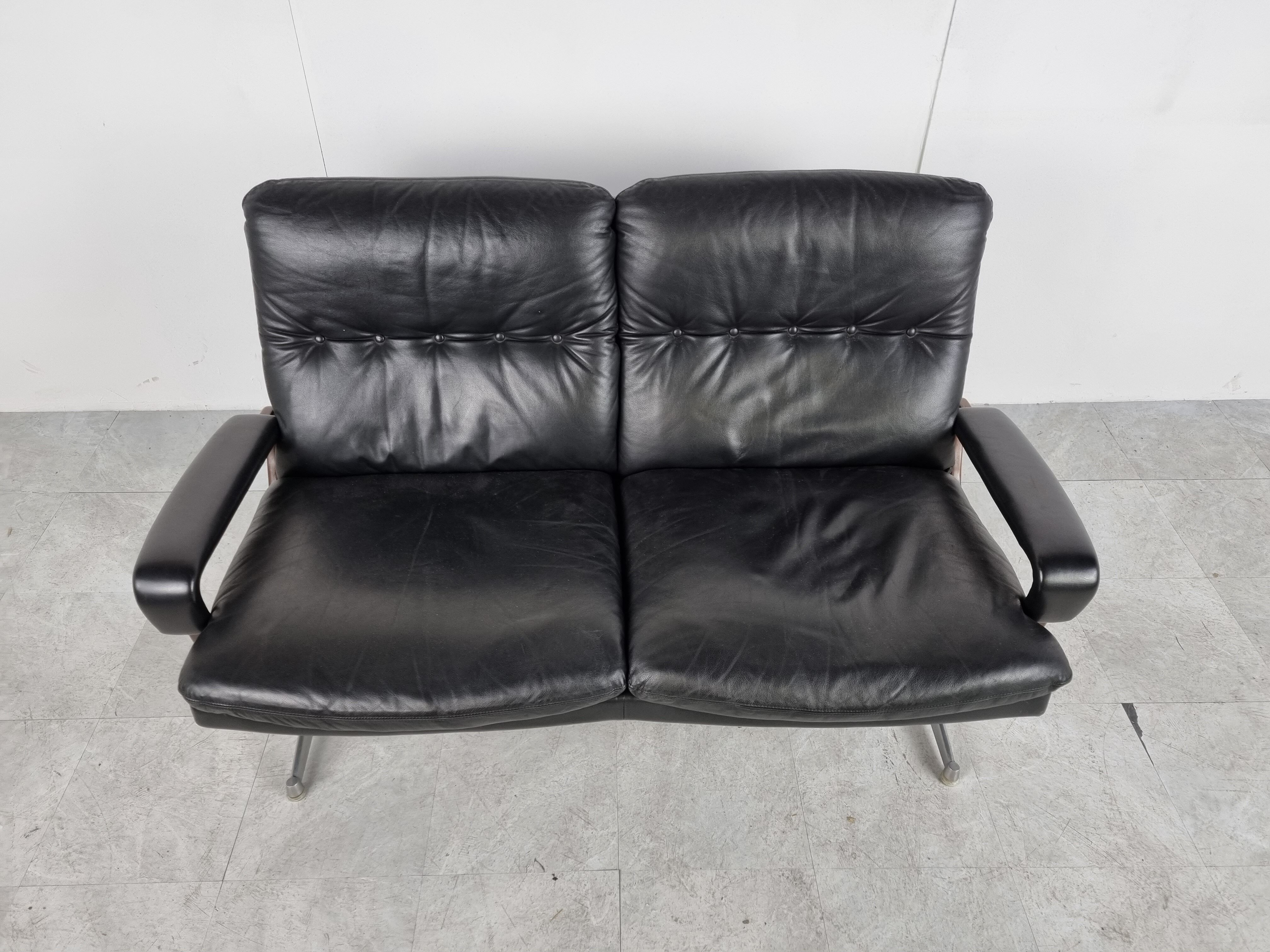Vintage strässle international king sofa by andré vandenbeuck, 1960s