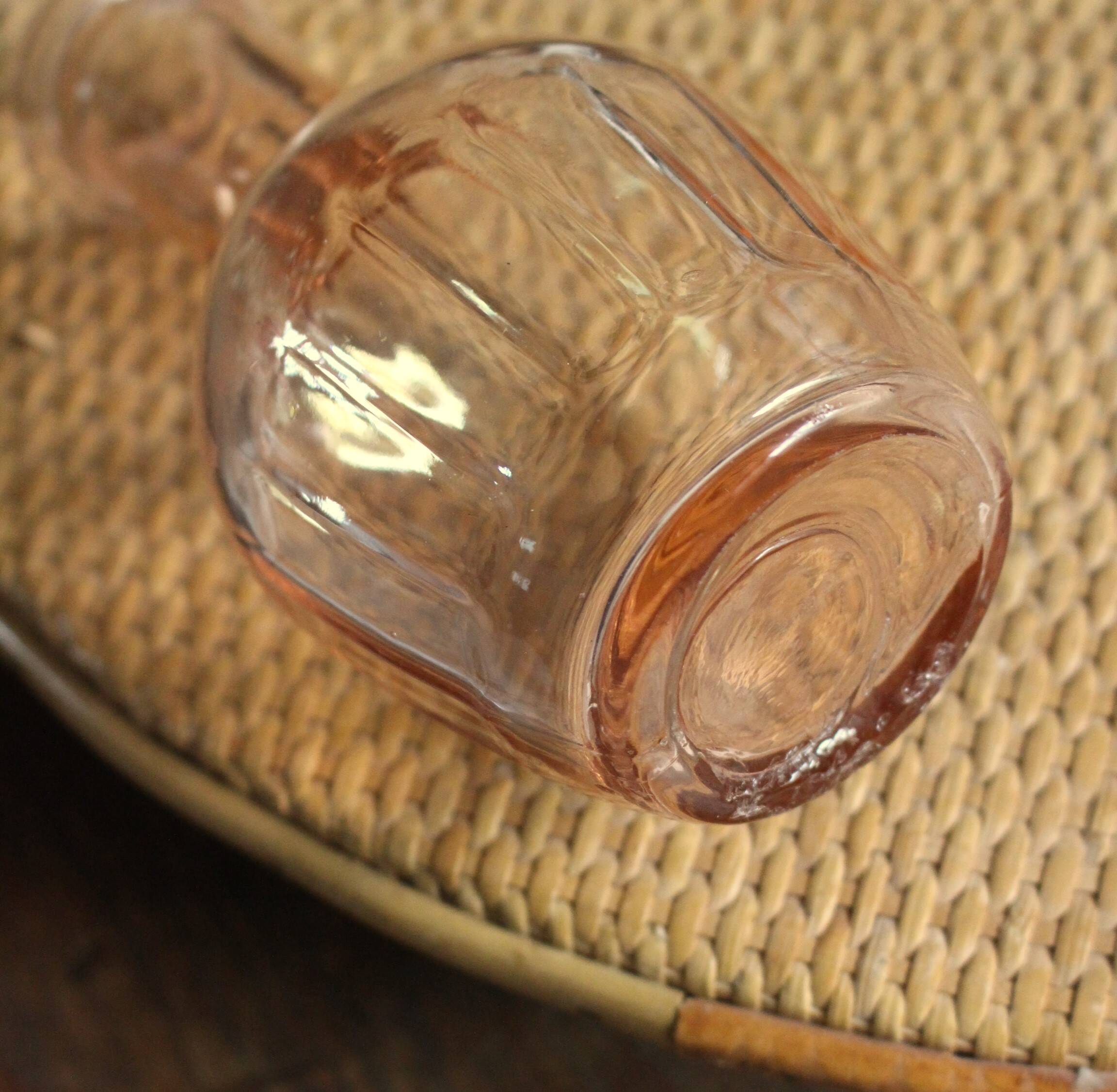 Pink glass vase Soliflore rosaline