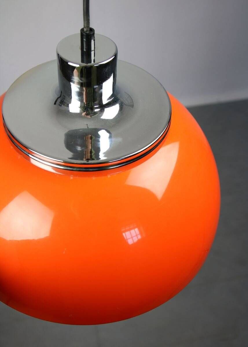 Vintage 2240 Faro pendant lamp by Luigi Massoni for Guzzini & Meblo, 1960s, set of 2