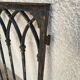 Gothic style wrought iron gate