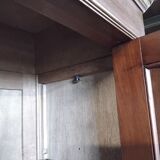 Bookcase 3 doors mahogany type