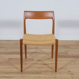 Mid-century dining chairs model 77 by Niels Otto Møller for J.L. Møllers, 1960s, Set of 4
