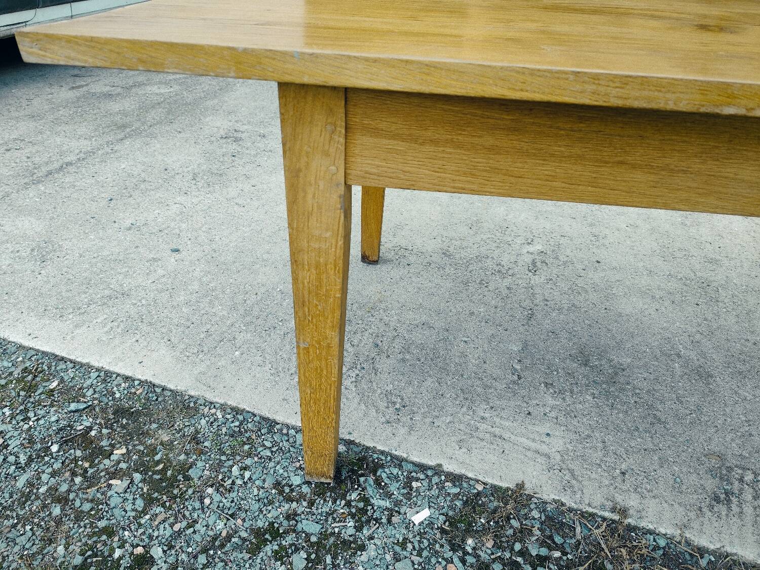 Duo XXL farmhouse table 320 cm oak spindle legs