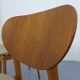 Dining Chairs in Walnut & Beech, 1960s, Set of 3