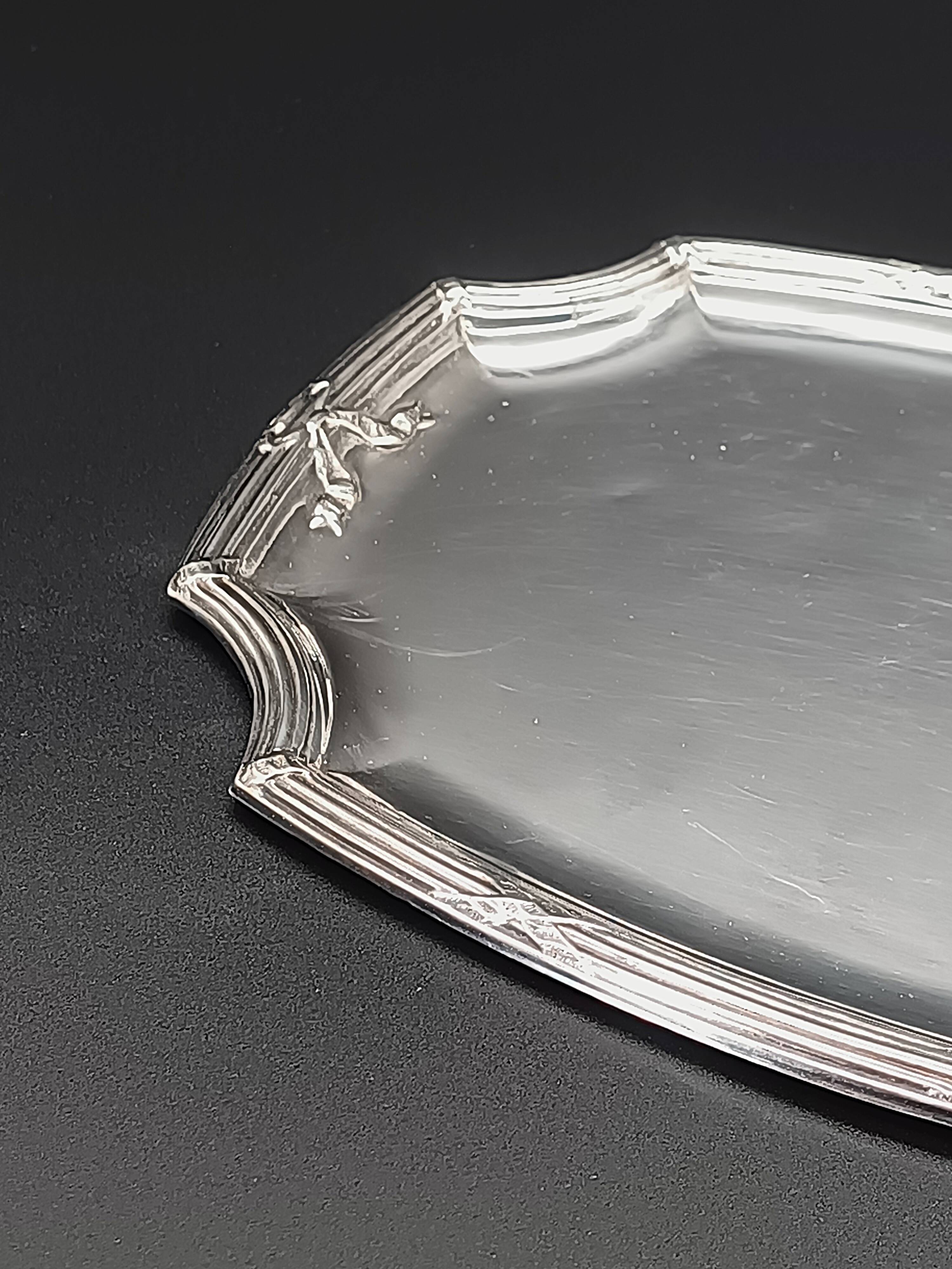 Refined small serving tray or rectangular catch-all with rounded corners.